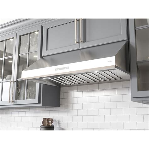 zephyr stainless steel hood under cabinet|zephyr slide out range hood.